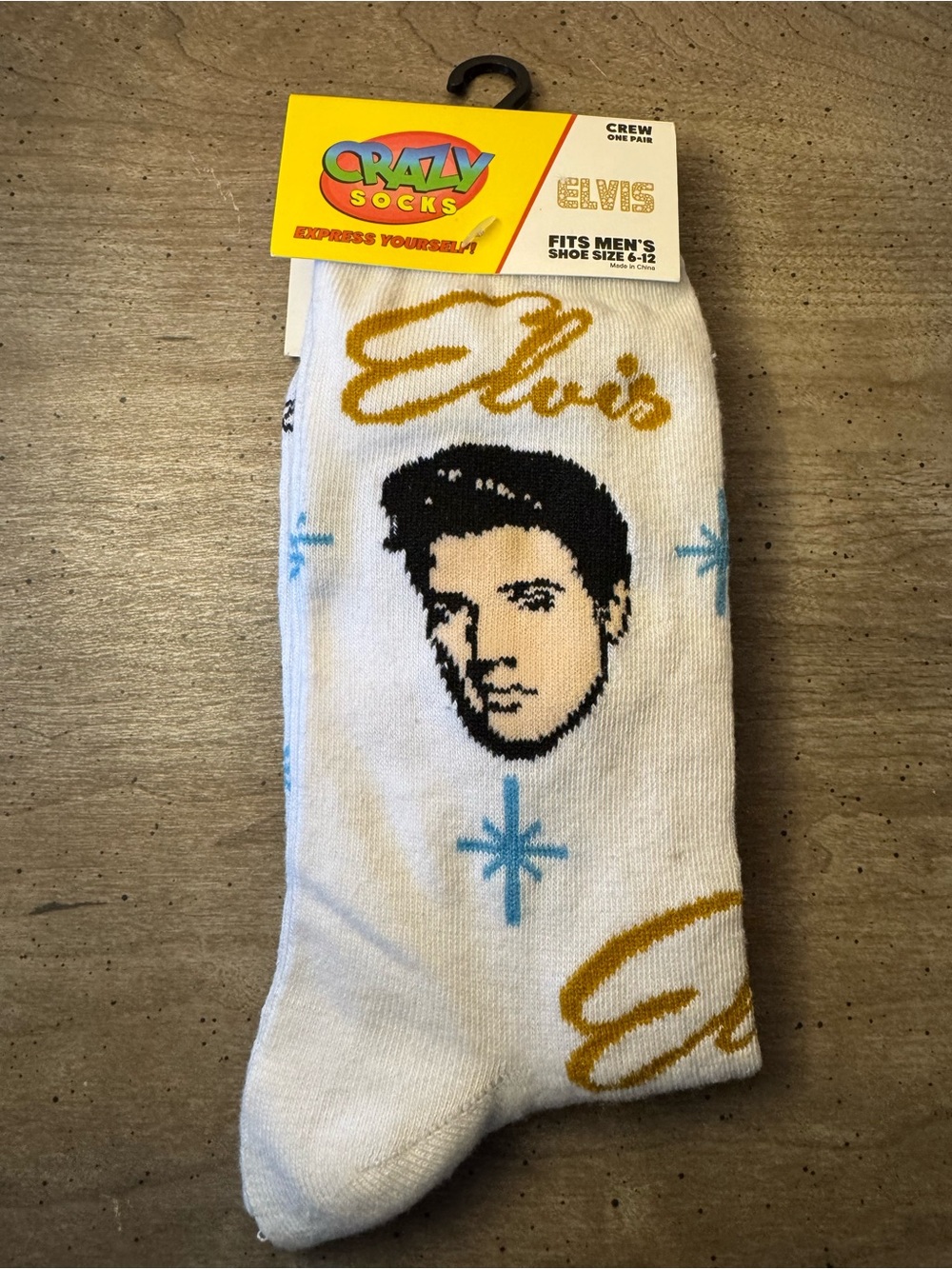 Elvis Crew Socks